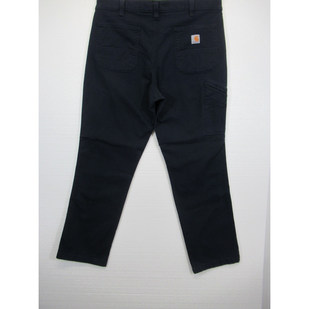 Carhartt Relaxed Straight Rigby Dungaree Work Pants Men 38x34 Blue 102291